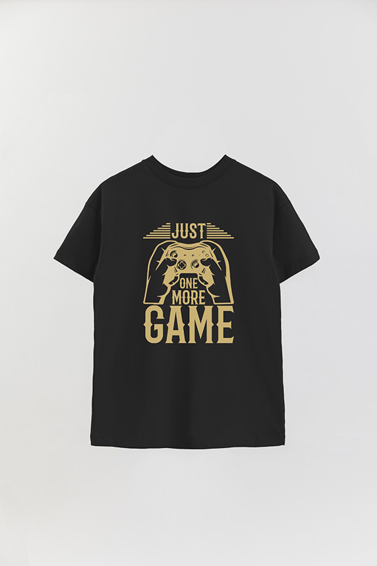 REMERA OVER ESTAMPADA GM JUST ONE MORE GAME
