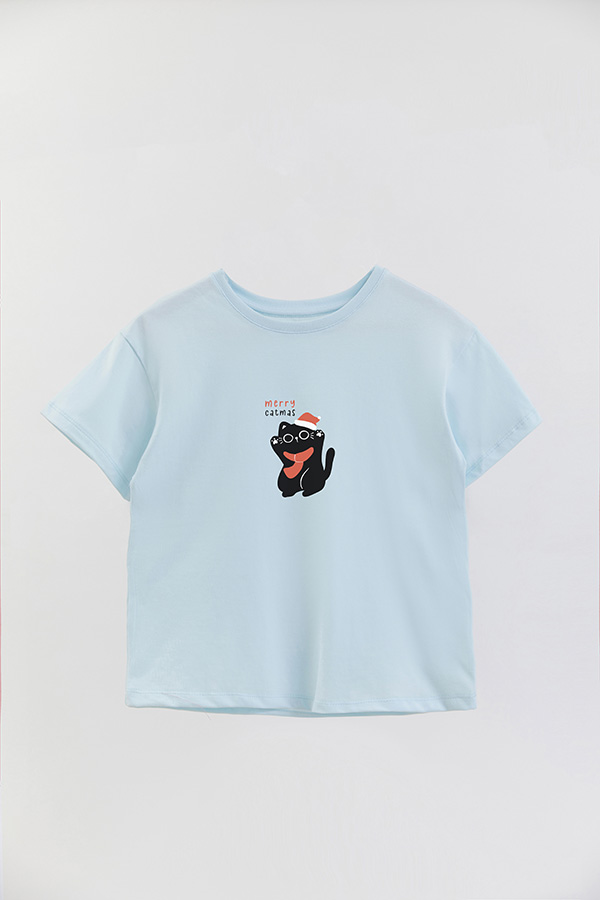 REMERA GIRL OVER JINGLE CAT 12
