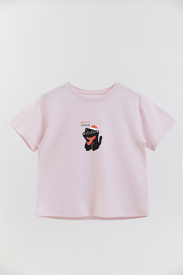 REMERA GIRL OVER JINGLE CAT 12