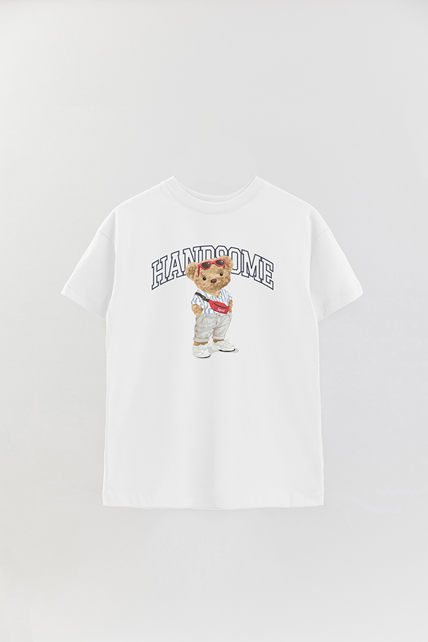 REMERA OVER ESTAMPADA UNISEX TEDDY HANDSOME