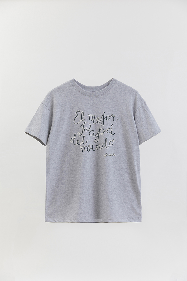 REMERA OVER ESTAMPADA DDP PERSONALIZADO EL MEJOR PAPA