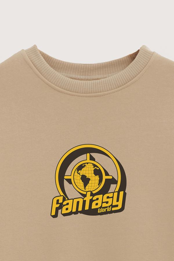 BUZO CREWNECK ESTAMPADO STREET MOOD FANTASY WORLD