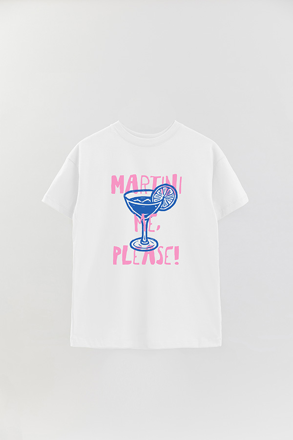 REMERA OVER ESTAMPADA MARTINI PLEASE