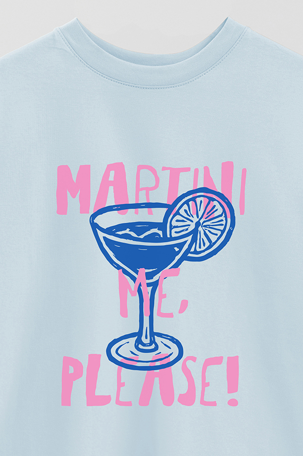 REMERA OVER ESTAMPADA MARTINI PLEASE