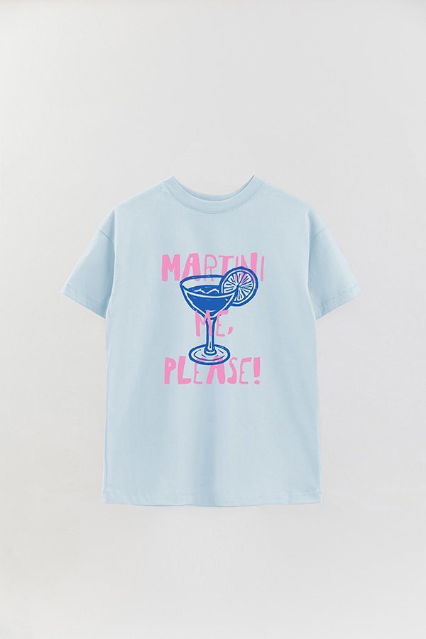 REMERA OVER ESTAMPADA MARTINI PLEASE