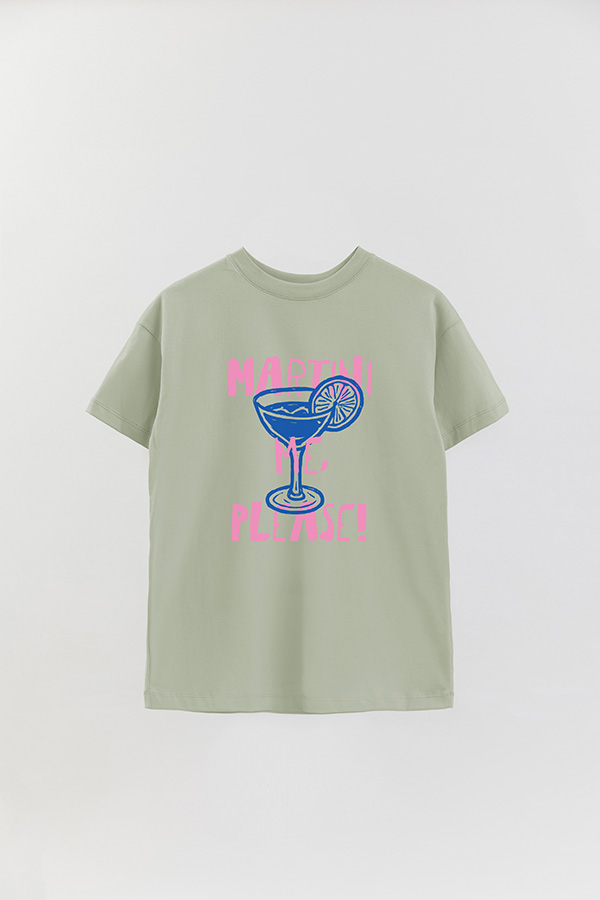 REMERA OVER ESTAMPADA MARTINI PLEASE