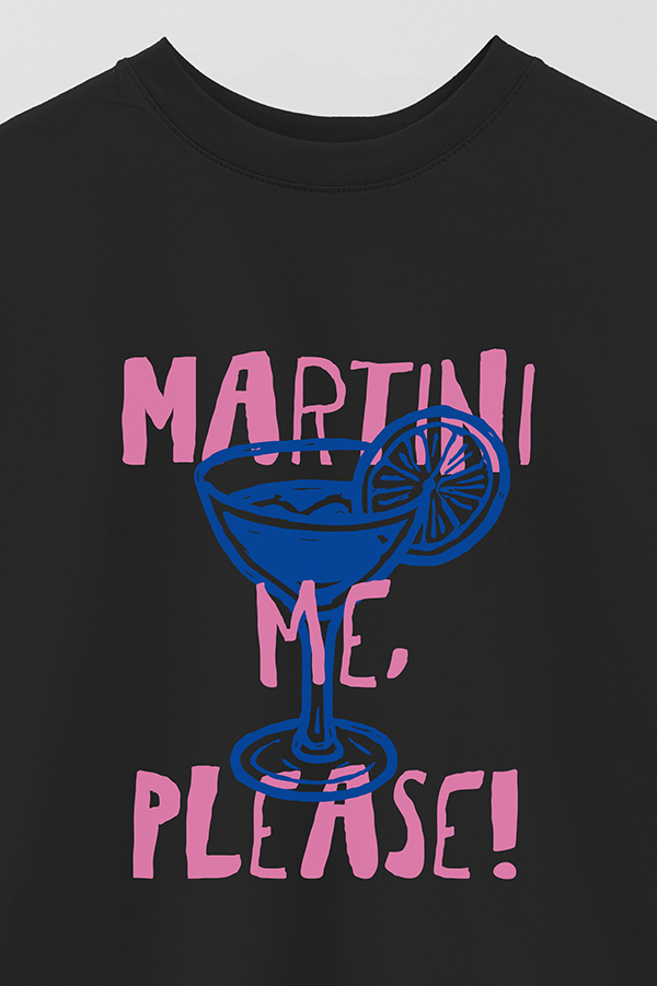 REMERA OVER ESTAMPADA MARTINI PLEASE