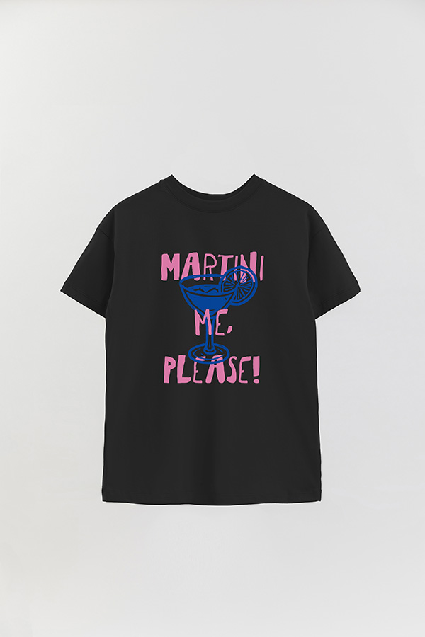 REMERA OVER ESTAMPADA MARTINI PLEASE