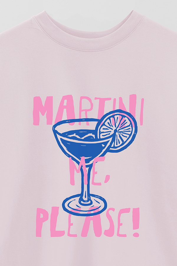 REMERA OVER ESTAMPADA MARTINI PLEASE