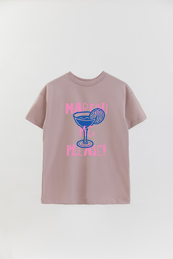 REMERA OVER ESTAMPADA MARTINI PLEASE