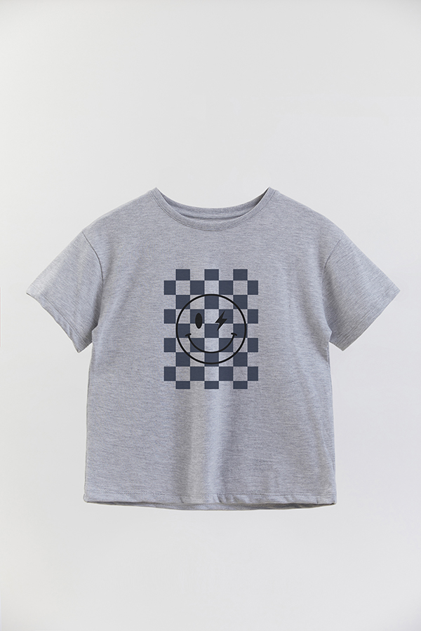 REMERA BOY OVER CP SMILE
