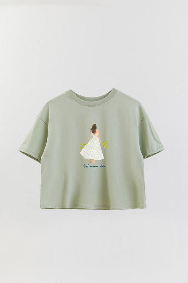 REMERA CROP ESTAMPADA COASTAL SOFT SUMMER STYLE