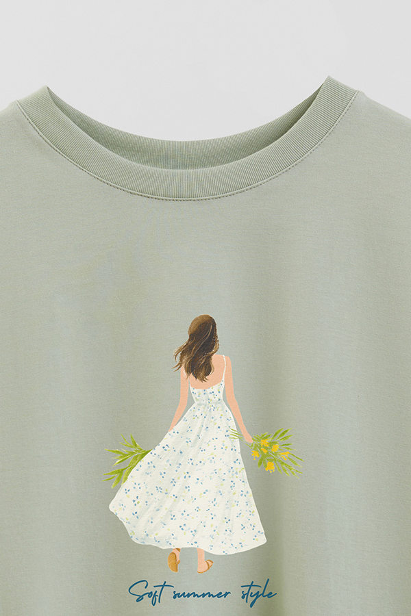 REMERA CROP ESTAMPADA COASTAL SOFT SUMMER STYLE