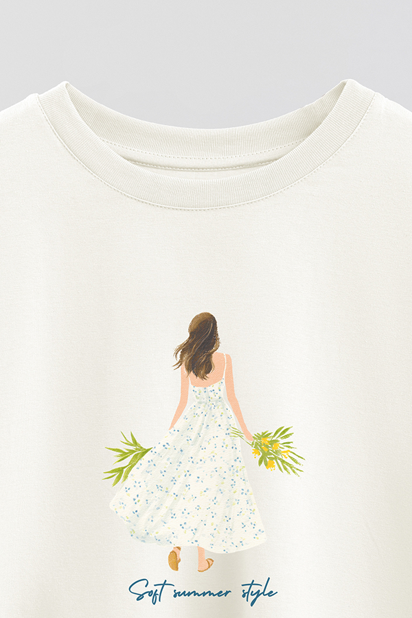 REMERA CROP ESTAMPADA COASTAL SOFT SUMMER STYLE