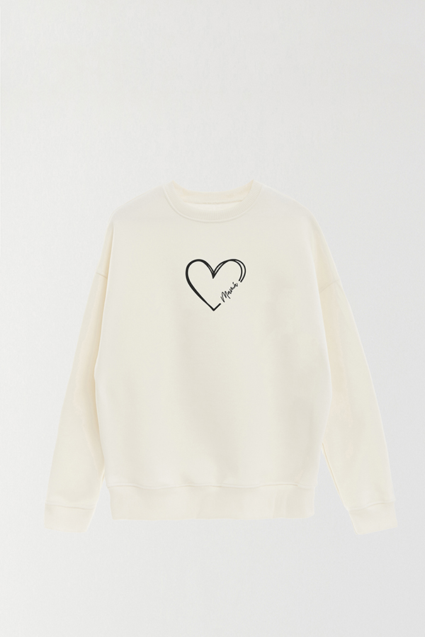 BUZO CREWNECK DDP HEART MAMÁ
