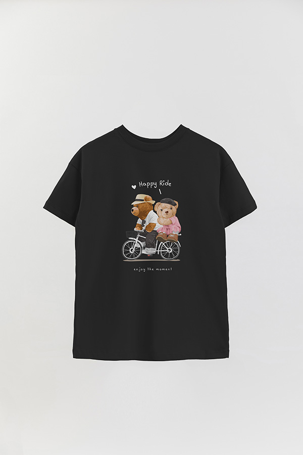 REMERA OVER ESTAMPADA UNISEX TEDDY RIDE