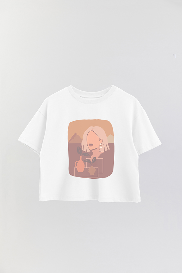 REMERA CROP ESTAMPADA ART 122