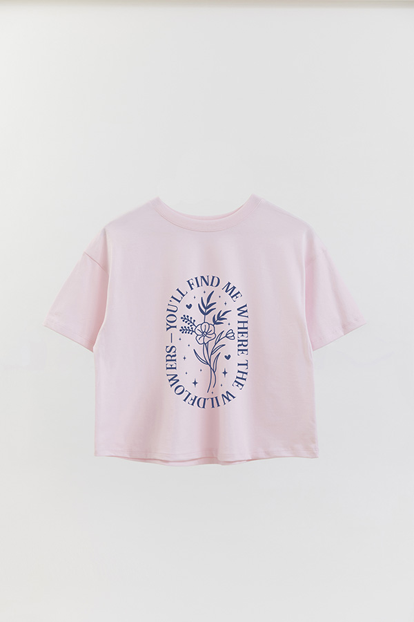 REMERA CROP ESTAMPADA BL YOU`LL FIND ME