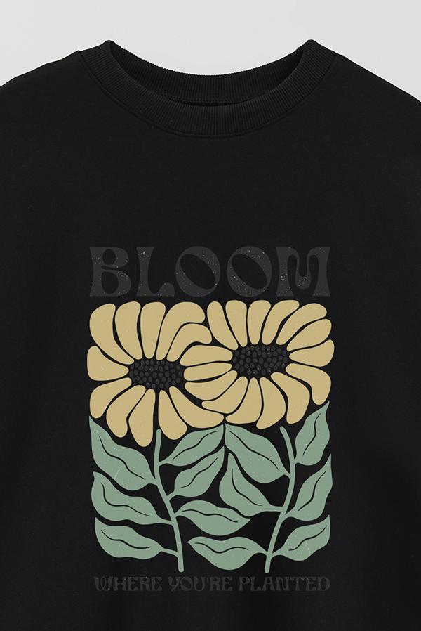 BUZO CREWNECK ESTAMPADO BOHO BLOOM