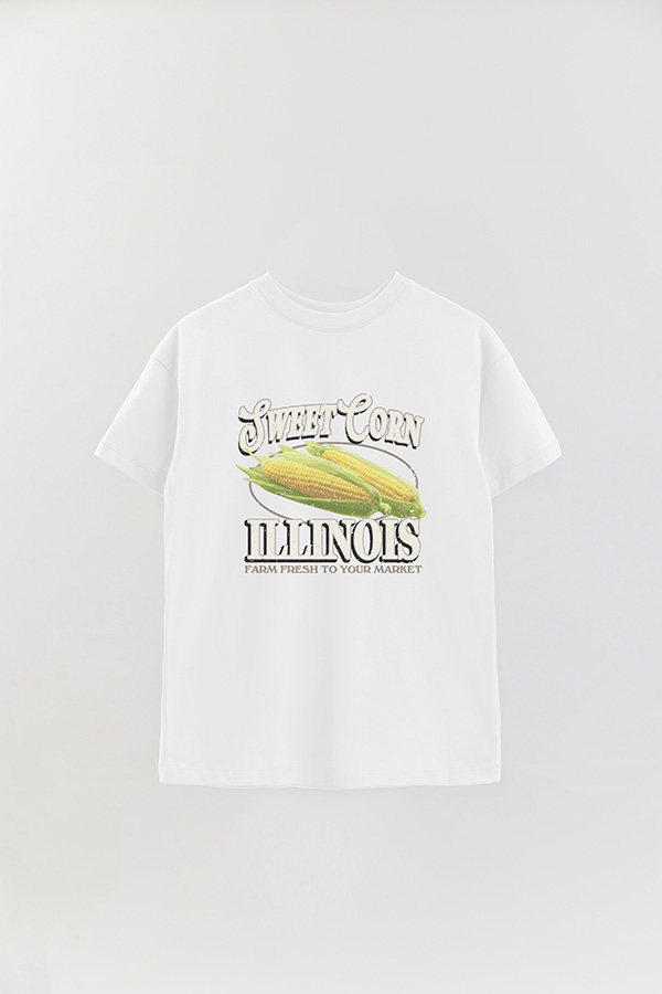 REMERA OVER ESTAMPADA CORN