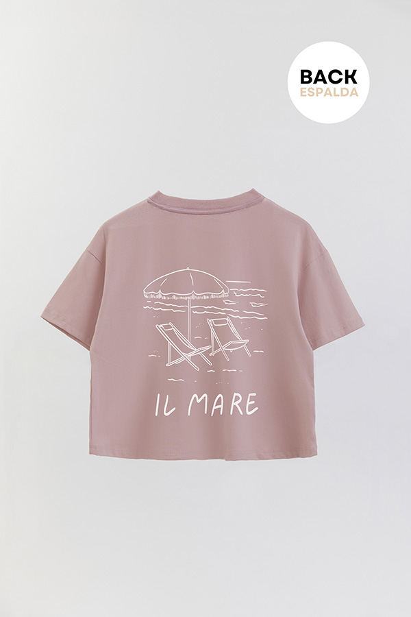 REMERA CROP FB ESTAMPADA BLUE IL MARE
