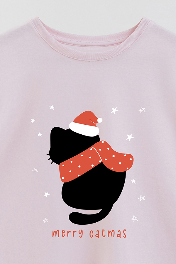 REMERA GIRL OVER JINGLE CAT 28