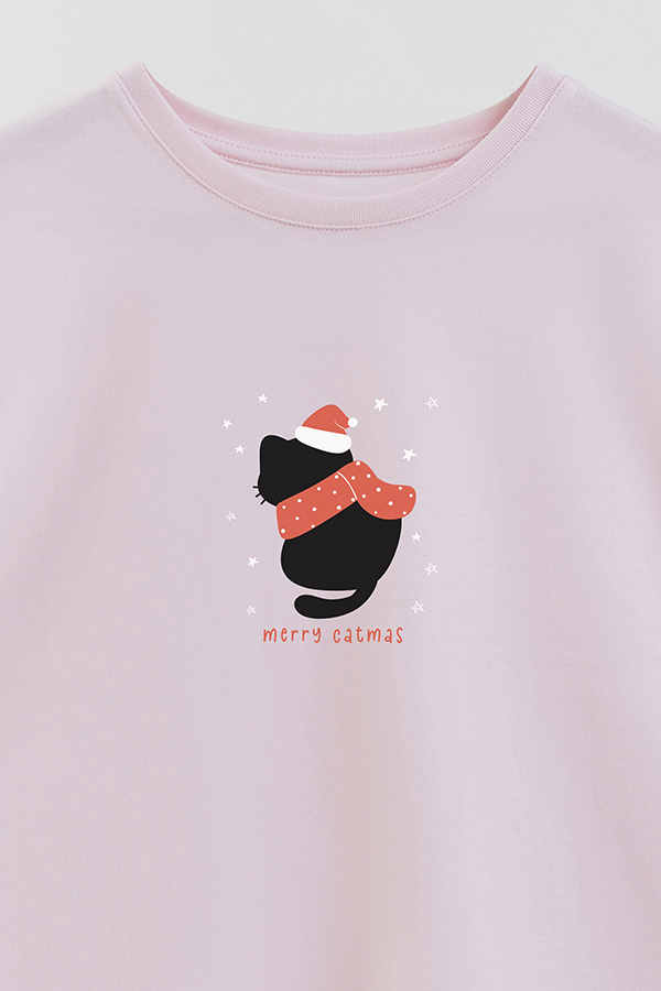 REMERA GIRL OVER JINGLE CAT 28