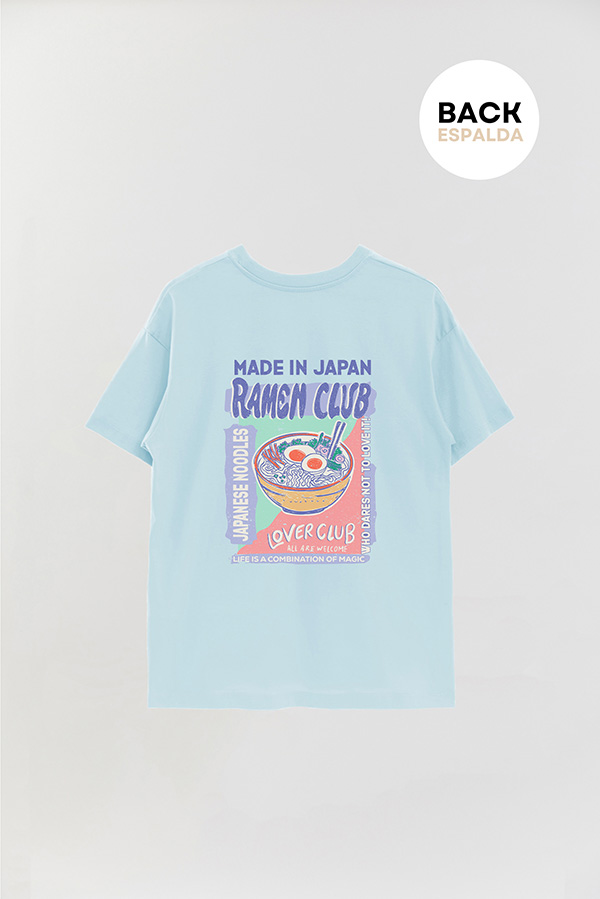 REMERA OVER FB ESTAMPADA RAMEN MADE IN JAPAN