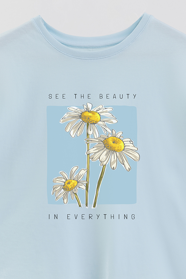 REMERA GIRL OVER SEE THE BEAUTY