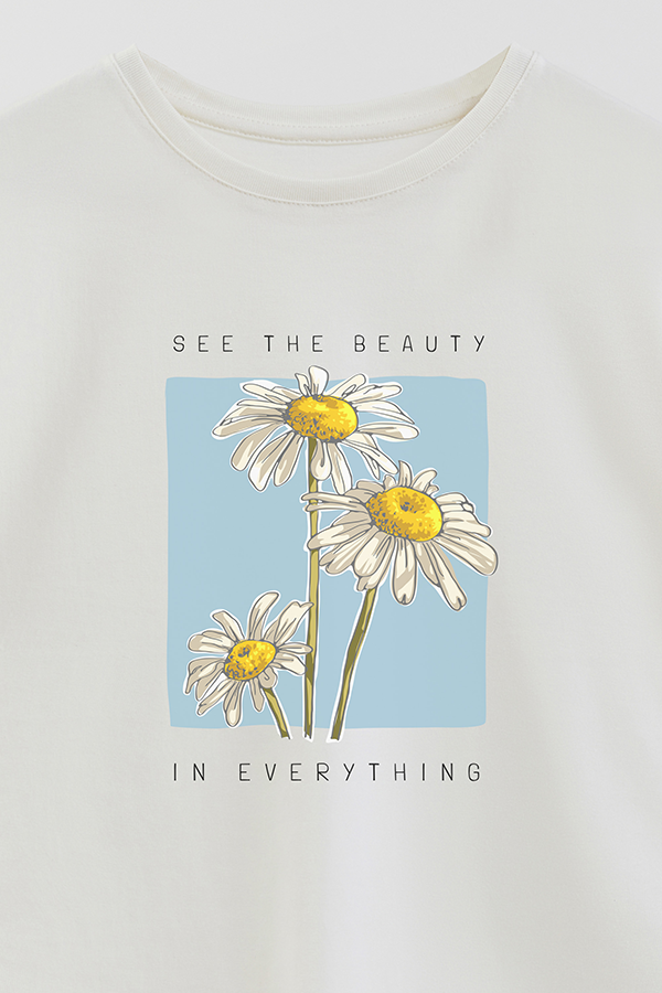 REMERA GIRL OVER SEE THE BEAUTY