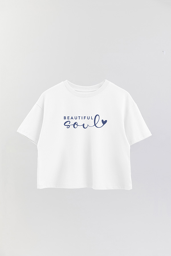 REMERA CROP ESTAMPADA BL BEAUTIFUL SOUL