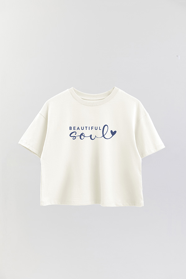REMERA CROP ESTAMPADA BL BEAUTIFUL SOUL