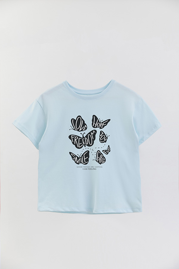 REMERA GIRL OVER LOVE HOPE
