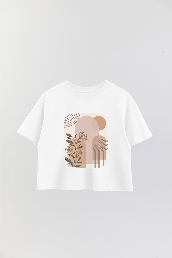 REMERA CROP ESTAMPADA ART 147