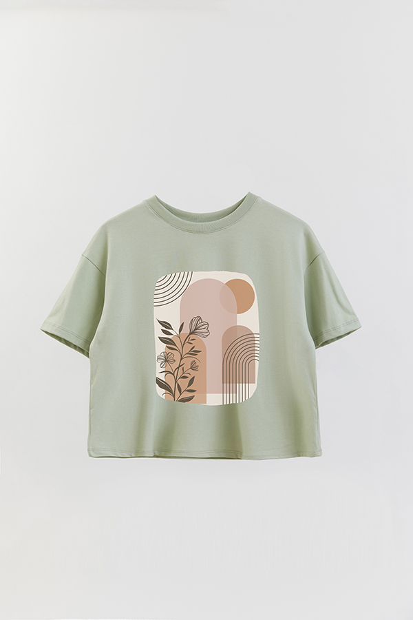 REMERA CROP ESTAMPADA ART 147