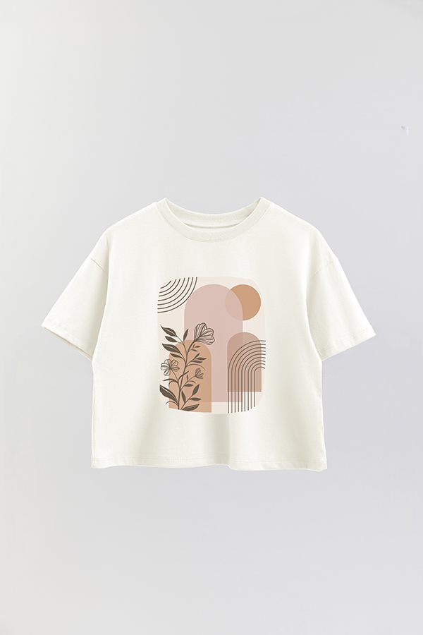 REMERA CROP ESTAMPADA ART 147