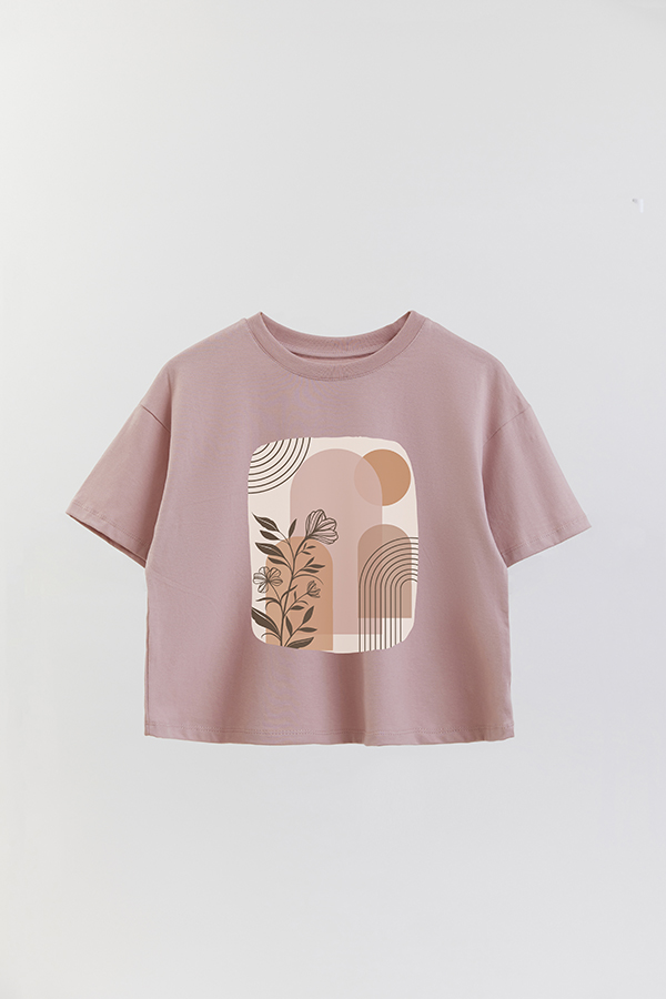 REMERA CROP ESTAMPADA ART 147