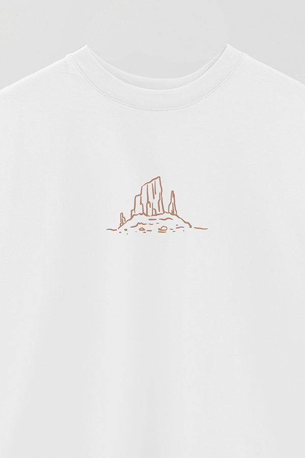 REMERA OVER ESTAMPADA WESTERN LANDSCAPE
