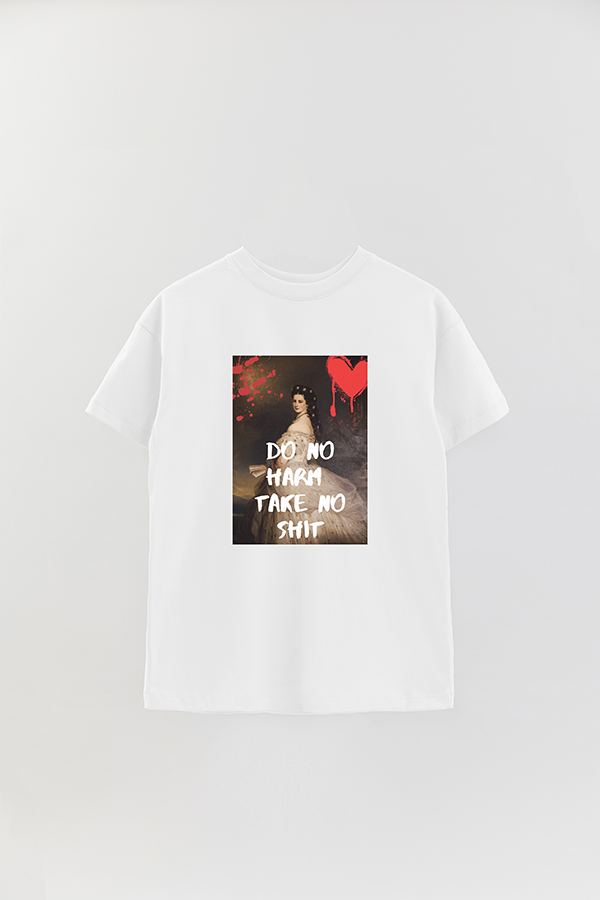 REMERA OVER ESTAMPADA ART COLLECTION 88 DO NO HARM
