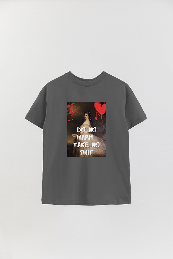 REMERA OVER ESTAMPADA ART COLLECTION 88 DO NO HARM