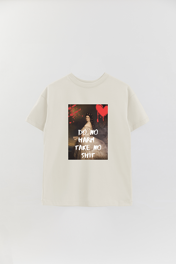 REMERA OVER ESTAMPADA ART COLLECTION 88 DO NO HARM