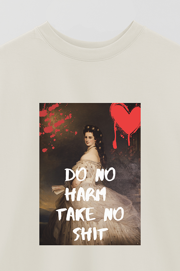 REMERA OVER ESTAMPADA ART COLLECTION 88 DO NO HARM