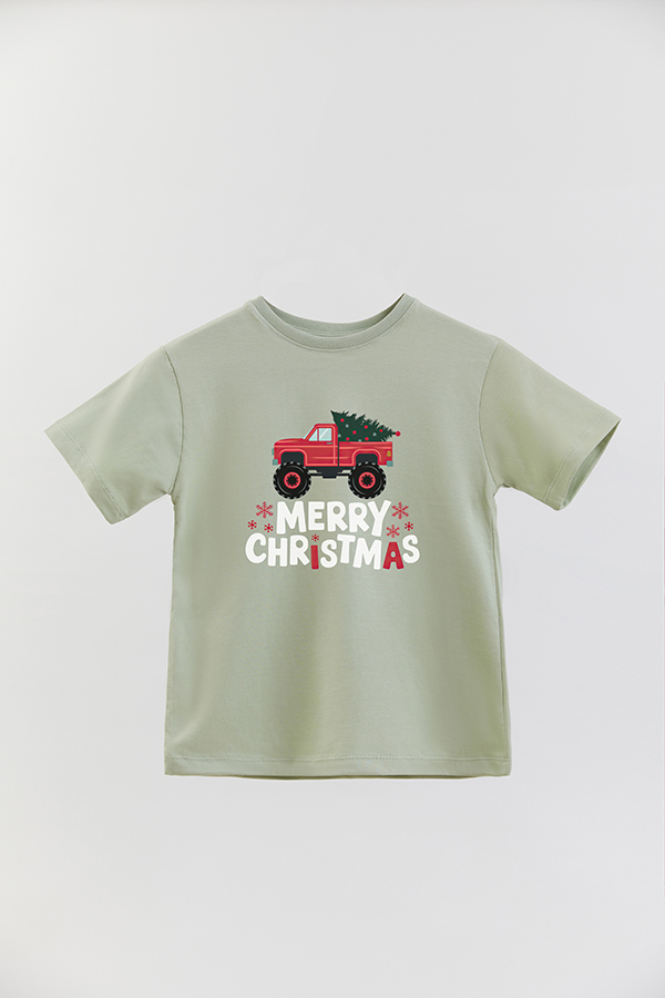 REMERA BASICA ESTAMPADA B XMAS TRUCK