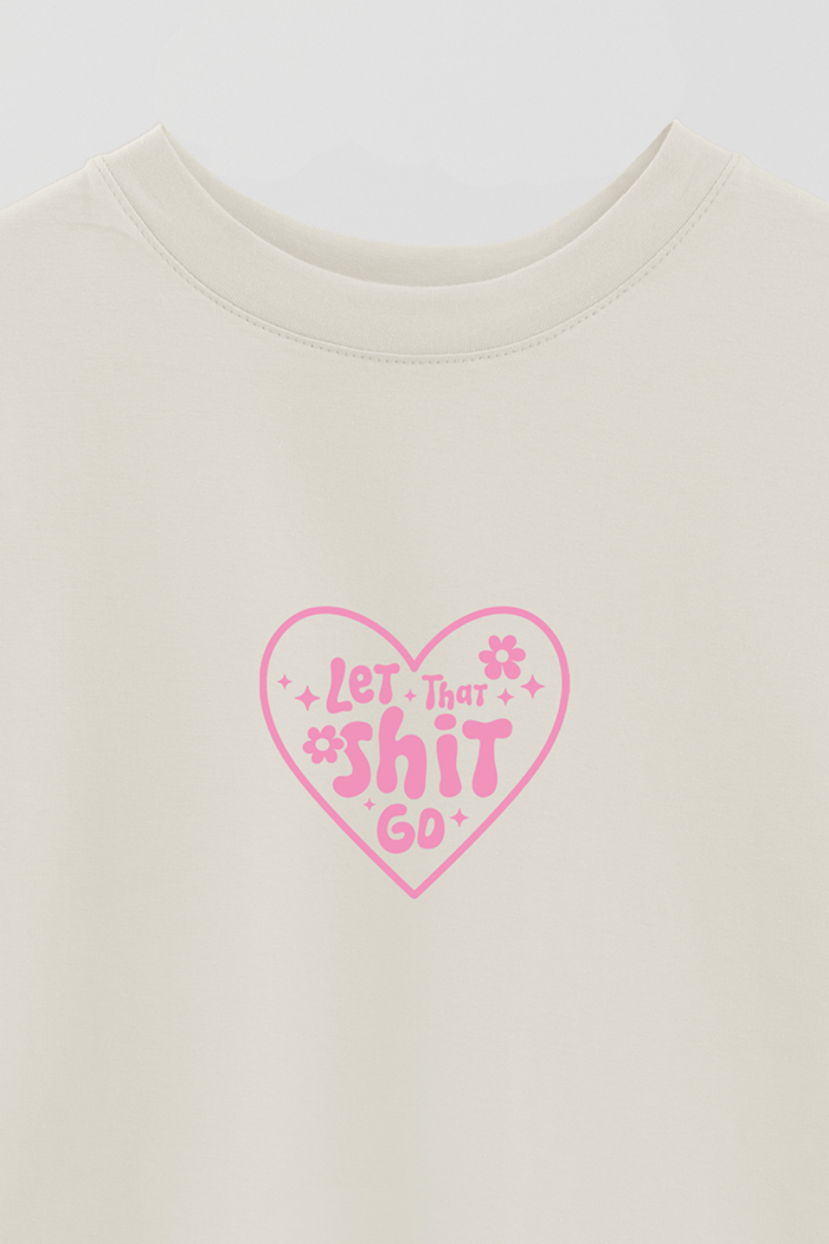 REMERA OVER ESTAMPADA LV4B LET THAT SHIT GO