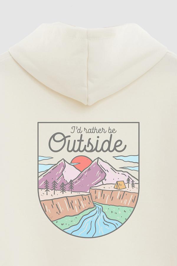 HOODIE ESTAMPADO I'D RATHER BE OUTSIDE 2