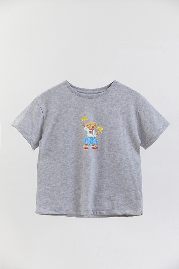 REMERA GB OVERSIZE BEAR SPARKLE