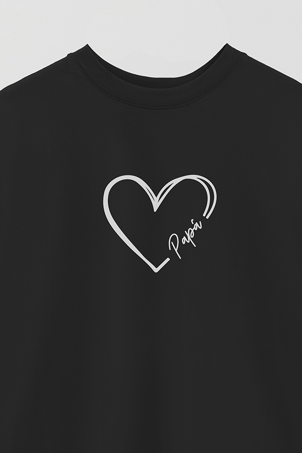 REMERA OVER ESTAMPADA DDP HEART PAPA