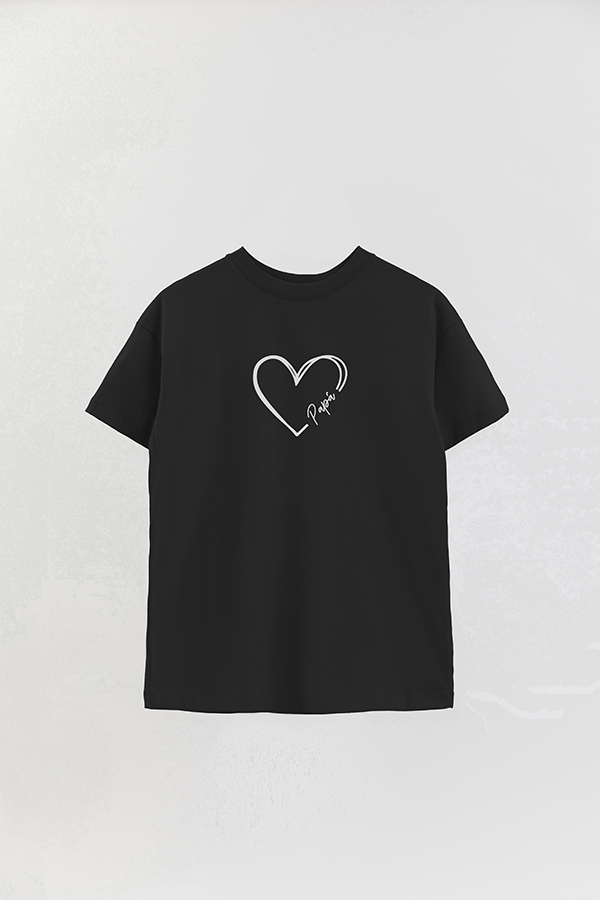 REMERA OVER ESTAMPADA DDP HEART PAPA
