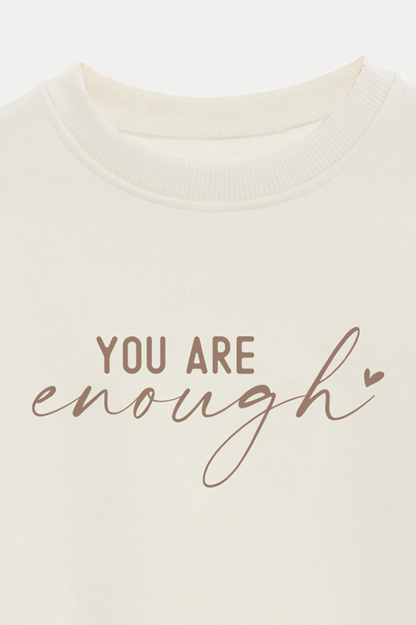 BUZO CROP ESTAMPADO MNM YOU ARE ENOUGH