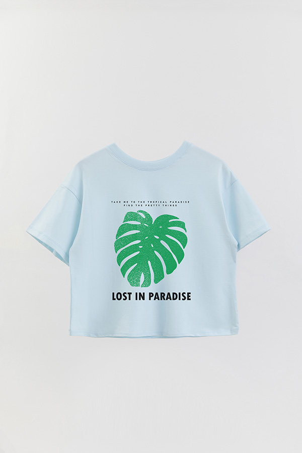 REMERA CROP ESTAMPADA SOUND OF THE SEA 1